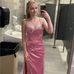 Elegant Pink Prom Dress